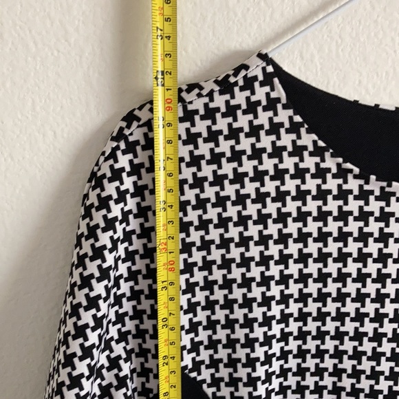 Michael Kors Houndstooth Panel Midi Dress - Picture 6 of 9